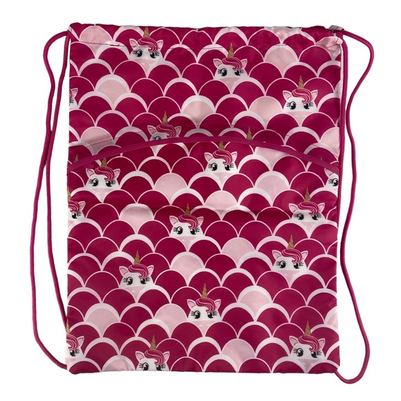 Thirty-One Cinch Drawstring Backpack - Unicorn Dream NEW - Picture 2 of 8